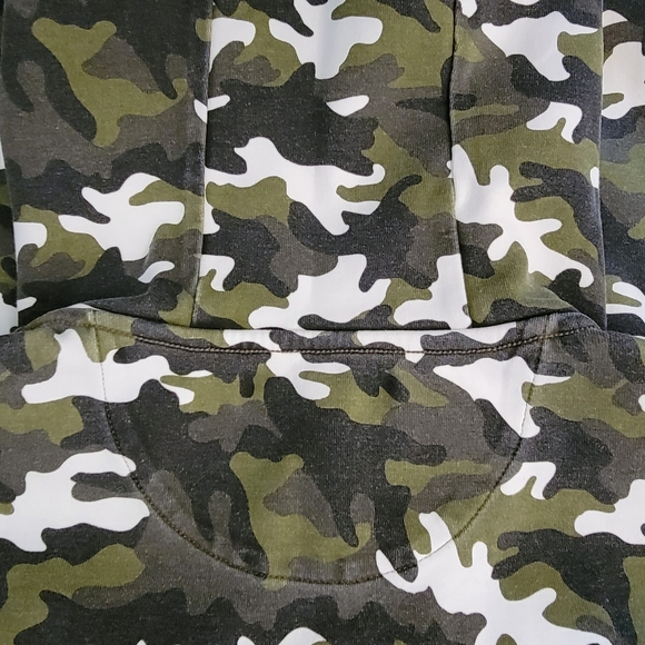 Michael Kors Men Large Green Camouflage Camo hoodie sweatshirt L pullover - Picture 7 of 7